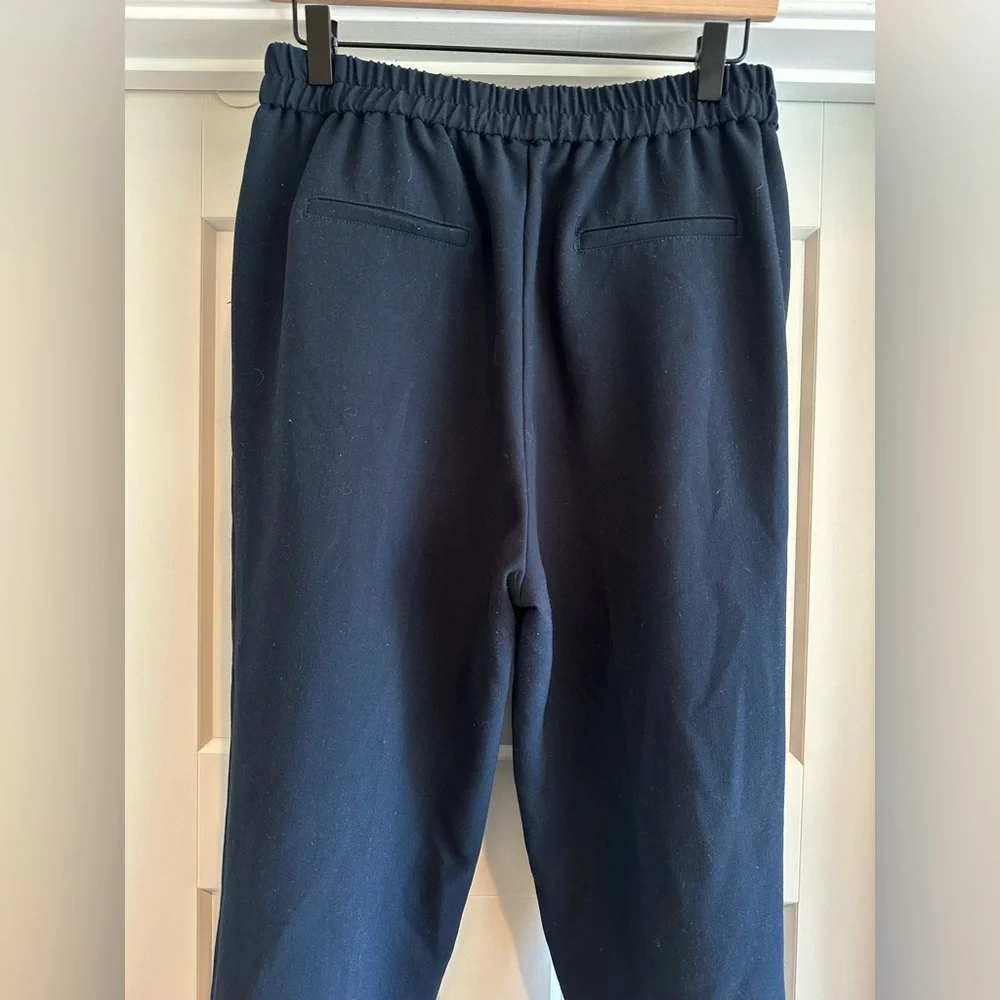 Anthropologie Navy Blue Copley Tapered Pants - Dress Pants Medium - Picture 5 of 6
